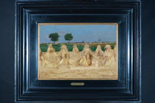 Charles Johann Palmie (1863-1911) - Korenschoven (NO, Antiek en Kunst, Kunst | Schilderijen | Klassiek