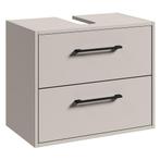 Wastafel Onderkast Florence 60 x 35 x 47 cm - Cashmere, Huis en Inrichting, Verzenden, Nieuw, Wastafelkast
