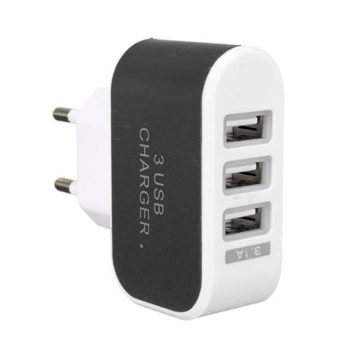 5-Pack Triple (3x) USB Port iPhone/Android Muur Oplader, Telecommunicatie, Mobiele telefoons | Telefoon-opladers, Nieuw, Verzenden