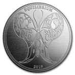 Tokelau Yin Yang Equilibrium Butterfly 1 oz 2019, Verzenden, Losse munt, Zilver