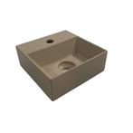 Fontein Salenzi Spy 30x30 cm Mat Taupe (inclusief, Ophalen of Verzenden, Nieuw