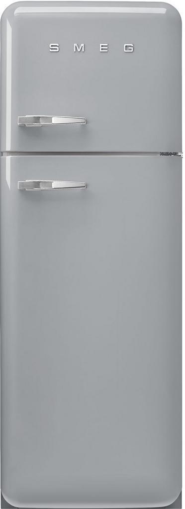 Smeg FAB30RSV6 retro jaren 50 koelkast - zilver, Witgoed en Apparatuur, Koelkasten en IJskasten, 150 tot 200 liter, Energieklasse A of zuiniger