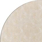 Rond Tafelkleed Gecoat Jacquard - Ø 160 cm - Palm Leaves -, Huis en Inrichting, Keuken | Textiel, Nieuw, Verzenden