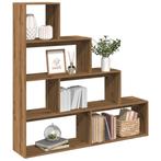 vidaXL Kamerscherm / boekenkast 143,5x29x143,5 cm hout, Verzenden, Nieuw, Overige houtsoorten