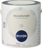 Histor Perfect Finish Muurverf Mat - Schelp 6910 - 2,5 Liter, Doe-het-zelf en Verbouw, Verf, Beits en Lak, Overige kleuren, Nieuw