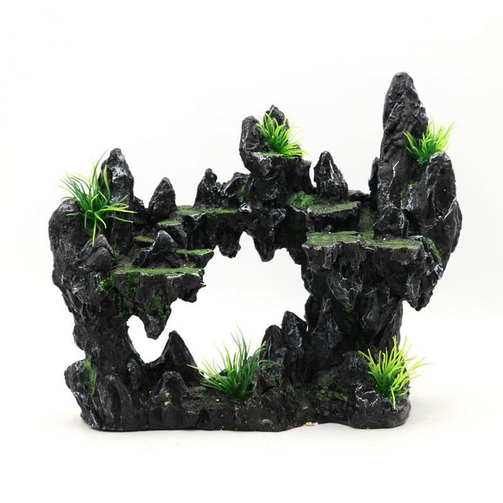 Rots met doorkijk en plateaus OS-240 - aquarium decoratie, Dieren en Toebehoren, Vissen | Aquaria en Toebehoren, Sierelement, Nieuw