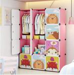 Kinderkast met Deuren – Boekenkast met Hangers 111×147 cm, Huis en Inrichting, Kasten | Kledingkasten, Verzenden, Nieuw