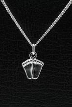 Zilveren Baby voetjes ketting hanger, Sieraden, Tassen en Uiterlijk, Verzenden, Nieuw
