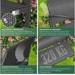 Polyrotan tuinbank - 2-zits bank - lengte 125 cm -, Tuin en Terras, Tuinsets en Loungesets, Verzenden, Nieuw