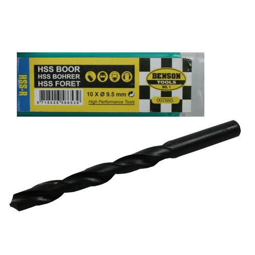 Benson Metaalborenset - 9.5 mm - Precisie - 10 stuks - Vo..., Doe-het-zelf en Verbouw, Gereedschap | Boormachines, Nieuw, Ophalen of Verzenden