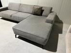 Grijze hoekbank, professioneel gereinigd, Huis en Inrichting, Banken | Bankstellen, Overige maten, Hoekbank, 75 tot 100 cm, Zo goed als nieuw