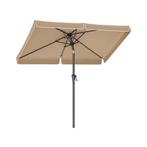 Balkonparasol rechthoekig zonder standaard taupe, Tuin en Terras, Parasols, Nieuw