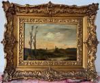 Britse school (XIX) - Figures in a landscape with ruin, Antiek en Kunst