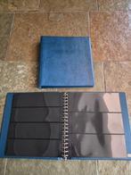 Zubehor - 2 luxe Lindner-T albums (blauw) elk met (15×), Gestempeld
