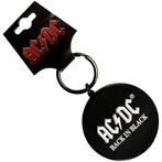 AC/DC Back in Black - Sleutelhanger officiële merchandise, Ophalen of Verzenden, Nieuw, Gebruiksvoorwerp