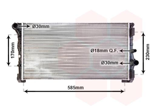 RADIATOR VOOR LANCIA MUSA 350 2004-2007, Auto-onderdelen, Airco en Verwarming, Nieuw, Ophalen of Verzenden