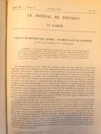 Mme P.Curie - Le journal de physique et le Radium -, Antiek en Kunst, Antiek | Boeken en Bijbels