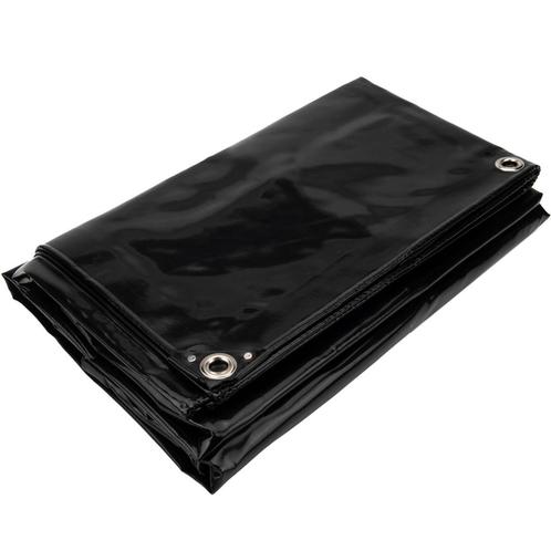 4x5 Afdekzeil PVC 650gr - Gitzwart 9005 - zeilringen iedere, Doe-het-zelf en Verbouw, Zeil en Folie, Nieuw, 15 m² of meer, Ophalen of Verzenden