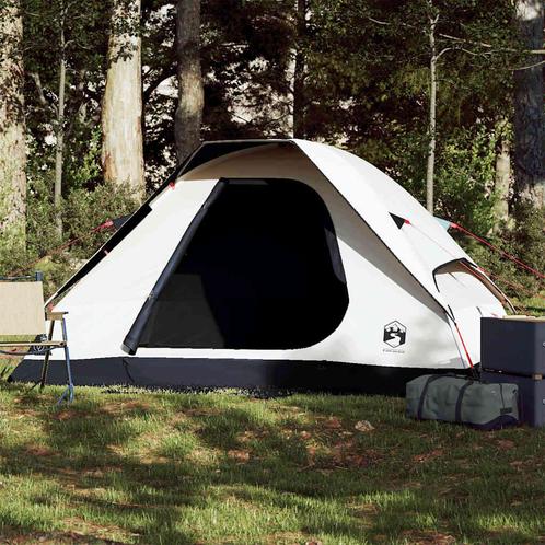 vidaXL Koepeltent 2-persoons waterdicht verduisterend stof, Caravans en Kamperen, Tenten, Nieuw, tot en met 2, Verzenden