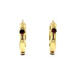 Gouden oorringen met kleursteen 14 krt, Sieraden, Tassen en Uiterlijk, Oorbellen, Ophalen of Verzenden, Nieuw