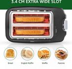 Aigostar Broodrooster - Toaster - 2 Sneetjes - 750W - Zwart, Verzenden, Nieuw