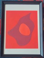 Jean Arp (1886-1966) - Profile on orange background