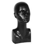 Plastic collection hoofd dame zwart 1500A-04