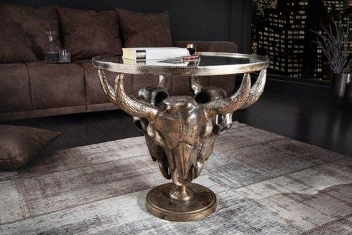 Extravagante salontafel MATADOR 56cm bronzen stierenkop met, Huis en Inrichting, Tafels | Salontafels, Ophalen of Verzenden