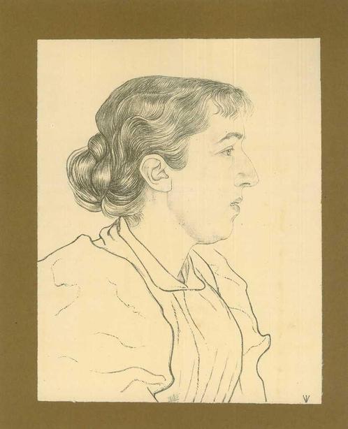 Portrait of Stephanie Helene Swarth, Antiek en Kunst, Kunst | Etsen en Gravures
