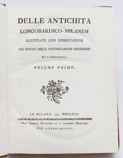 Fumagalli - Antichità Milanesi - 1792, Antiek en Kunst, Antiek | Boeken en Bijbels