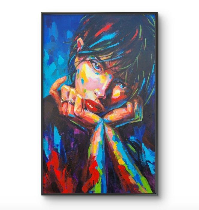 Leandro Olano - El Silencio que Mira, Antiek en Kunst, Kunst | Schilderijen | Modern