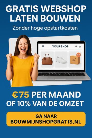 Start vandaag nog je eigen webshop – zonder startkosten! beschikbaar voor biedingen