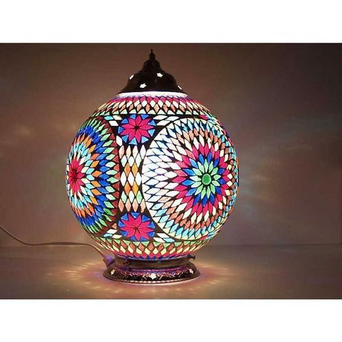 ≥ Oosterse tafellamp glas mozaiek, Marokkaanse stij — Lampen | Tafellampen — Marktplaats