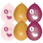 Nijntje Ballonnen 1 Jaar Roze 30cm 6st, Verzenden, Nieuw