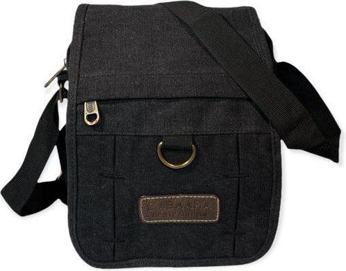 THL Design Kleine Canvas Schoudertas Crossbodytas, Sieraden, Tassen en Uiterlijk, Tassen | Schoudertassen, Zwart, Nieuw, Overige merken