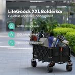 2dekans | LifeGoods Bolderkar - XXL - Opvouwbaar - 300L -, Caravans en Kamperen, Bolderkarren, Ophalen of Verzenden, Zo goed als nieuw