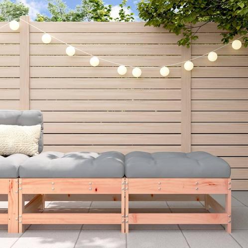 vidaXL Tuinvoetenbank met kussen massief douglashout, Tuin en Terras, Tuinsets en Loungesets, Nieuw, Verzenden