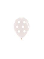 Ballonnen Polka Dots Clear 12cm 50st, Nieuw, Verzenden