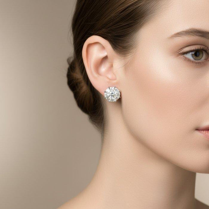 Oorbellen - 18 karaat Witgoud - 0.93ct. tw. Diamant, Sieraden, Tassen en Uiterlijk, Oorbellen