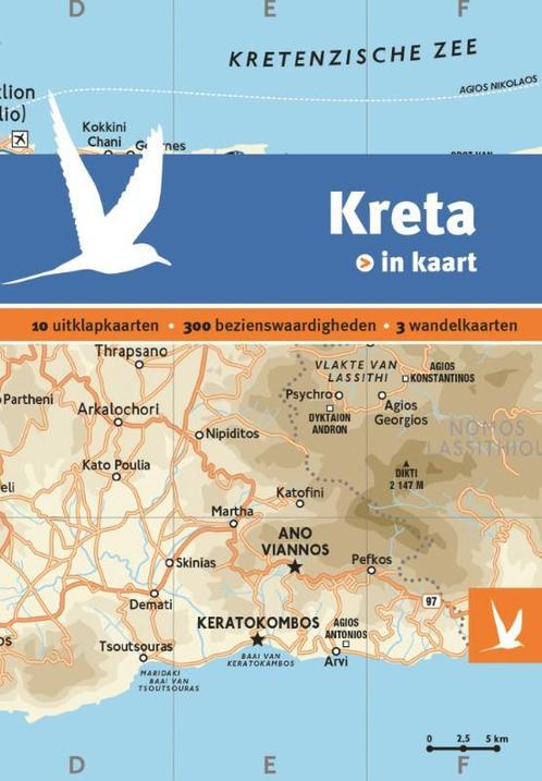 Kreta in kaart / Dominicus stad-in-kaart 9789025763466, Boeken, Reisgidsen, Zo goed als nieuw, Verzenden