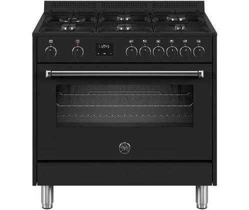 €1635 Bertazzoni MPL96L1ENNC gas fornuis met 6 branders, zw, Witgoed en Apparatuur, Fornuizen, Ophalen of Verzenden