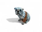 Veiling - All-Star Bulldog Beeldje - Blauw met Wit Design, Nieuw
