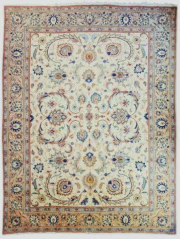 Groot perzisch Tapijt Kashan 385x300 wollen vloerkleed iran beschikbaar voor biedingen