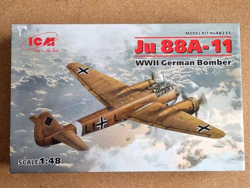 ICM 48235 Ju 88A-11 1:48, Hobby en Vrije tijd, Modelbouw | Vliegtuigen en Helikopters, Verzenden