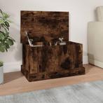 vidaXL Opbergbox 50x30x28 cm bewerkt hout gerookt, Huis en Inrichting, Woonaccessoires | Kisten, Verzenden, Nieuw