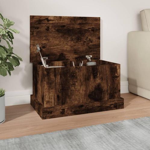 vidaXL Opbergbox 50x30x28 cm bewerkt hout gerookt, Huis en Inrichting, Woonaccessoires | Kisten, Nieuw, Verzenden