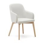 *WOONWINKEL* Kave Home Nelida Stoel Van Massief Beukenhout N, Huis en Inrichting, Stoelen, Verzenden, Nieuw, Stof