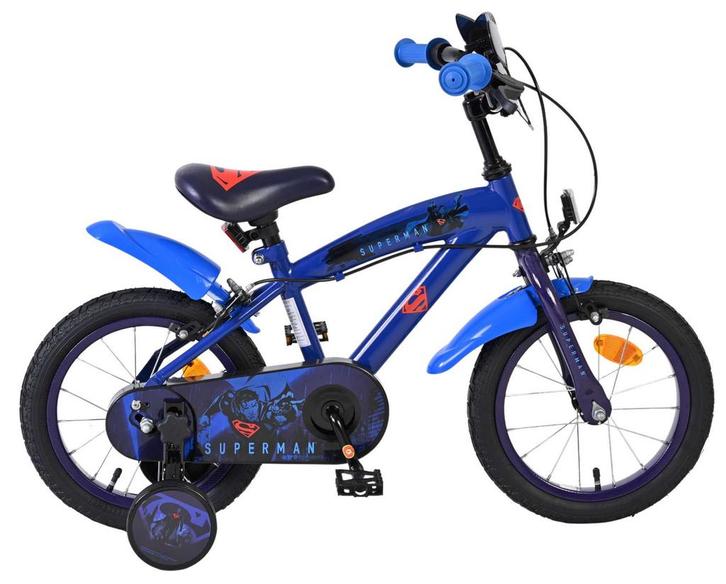 Superman Kinderfiets - Jongens - 14 inch - Blauw - Twee, Fietsen en Brommers, Fietsen | Kinderfietsjes, Nieuw, Verzenden