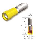 Tirex automotive Rondstekker GEEL 5 mm geïsoleerd,, Ophalen of Verzenden, Nieuw