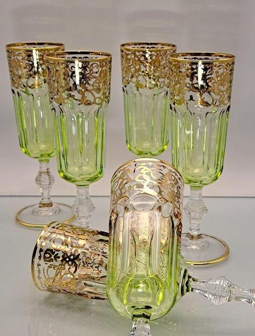 Artemisia - Champagne fluitje (6) - Monet - Kristal, Antiek en Kunst, Antiek | Meubels | Tafels